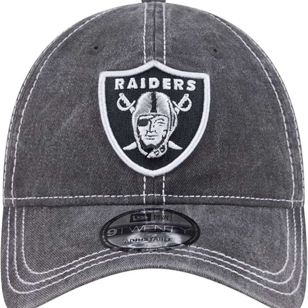 NFL Las Vegas Raiders Washed Contrast 9TWENTY Adjustable Hat New Raiders Cap